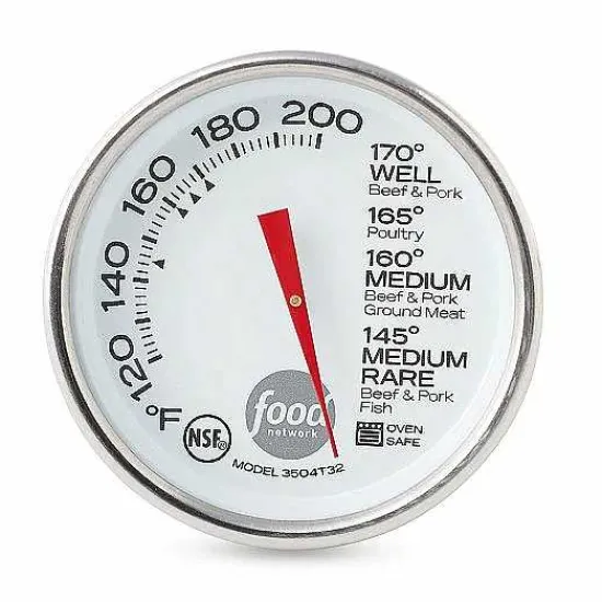 Best Food Network Analog Leave-In Meat Thermometer Cooking Utensils & Tools