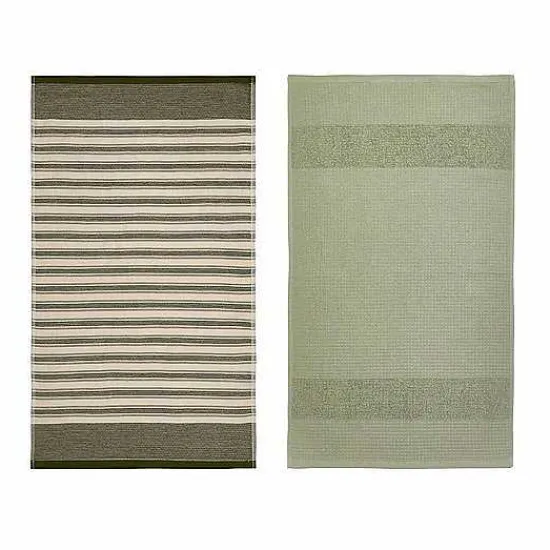 Discount Food Network Farmhouse Stripe Kitchen Towel 2-Pk. Kitchen Linens