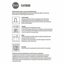 New Food Network Flat Iron 16-Pc. Flatware Set Flatware