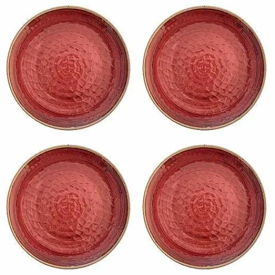 Sale Food Network 4-Pc. Melamine Dinner Plate Set Dinnerware & Serveware