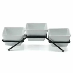Sale Food Network 4-Pc. Square Bowl Serving Set Dinnerware & Serveware