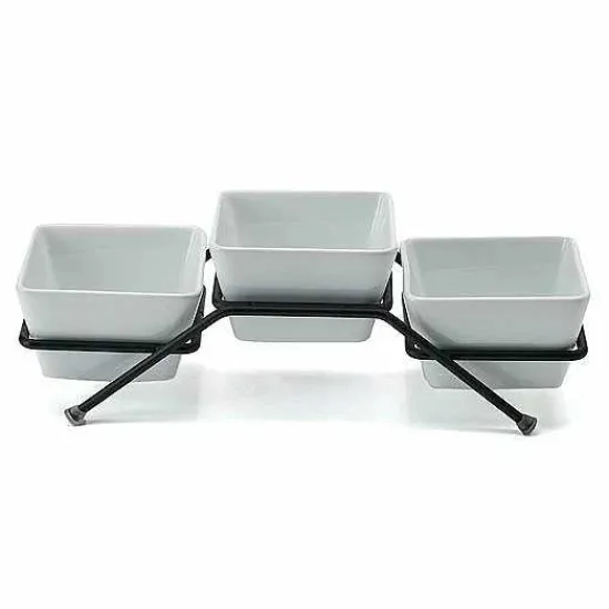 Sale Food Network 4-Pc. Square Bowl Serving Set Dinnerware & Serveware