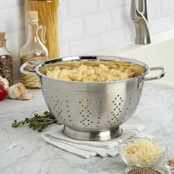 Best Food Network 5-Qt. Stainless Steel Colander Cooking Utensils & Tools