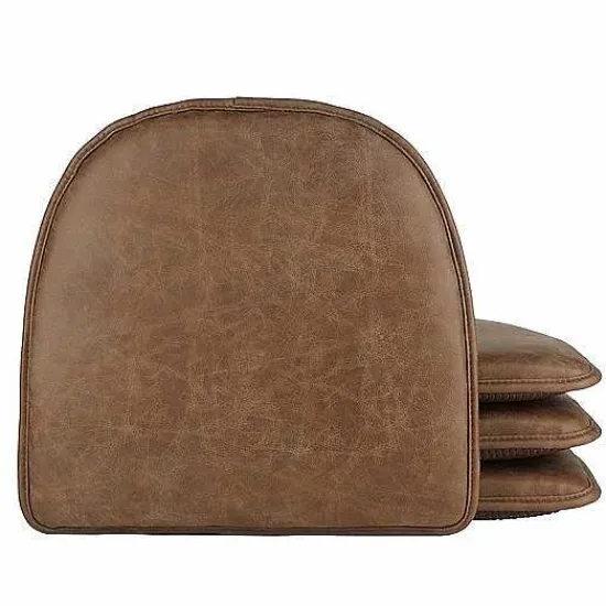Best Food Network The Gripper Faux-Leather Chair Pad 4-Pk. Decorative Pillows & Chair Pads