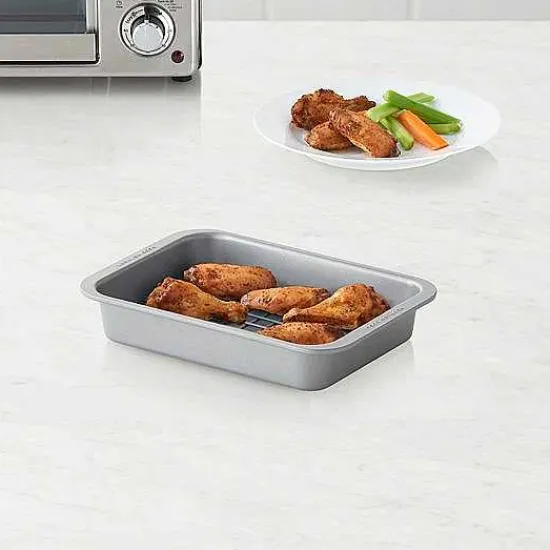 Hot Food Network Toaster Oven Cake Pan & Rack Set Cookware & Bakeware